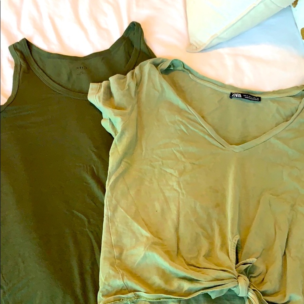 2 green shirts for price of one